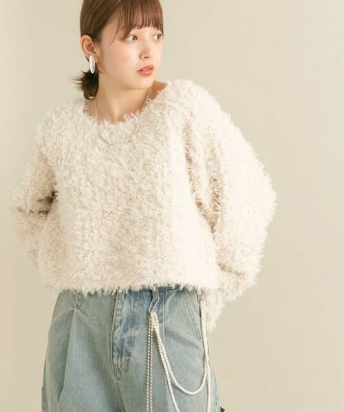 KBF / ケービーエフ ニット・セーター | クロップドフェザープルオーバー | 詳細25