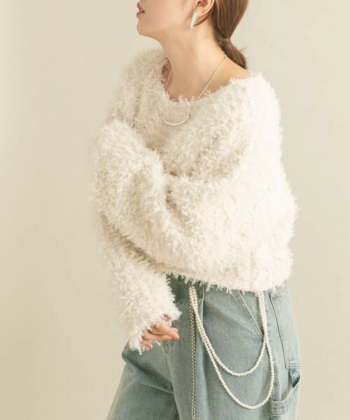 KBF / ケービーエフ ニット・セーター | クロップドフェザープルオーバー | 詳細26