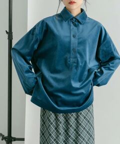 KBF / ケービーエフ シャツ・ブラウス | ベロアBIGシャツ