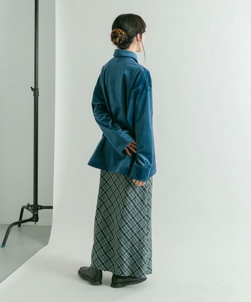 KBF / ケービーエフ シャツ・ブラウス | ベロアBIGシャツ | 詳細7