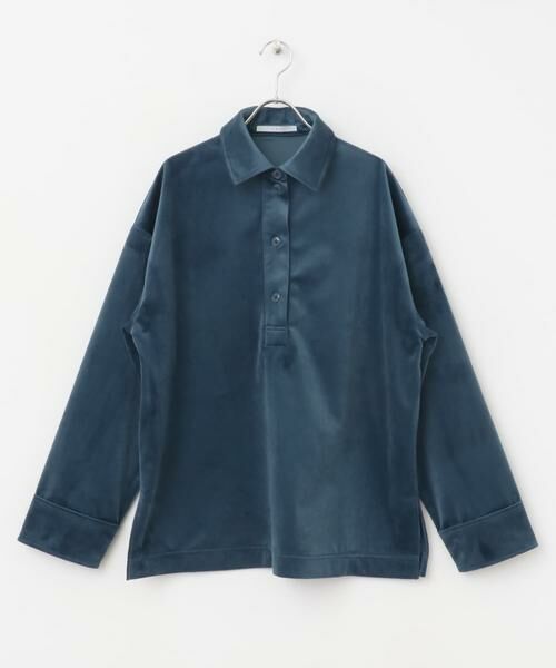 KBF / ケービーエフ シャツ・ブラウス | ベロアBIGシャツ | 詳細8