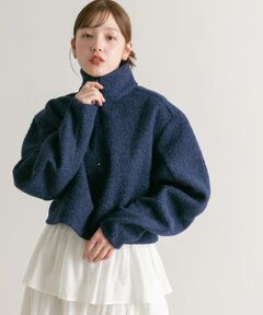 KBF / ケービーエフ その他トップス | ハーフZIPカーブスリーブプルオーバー