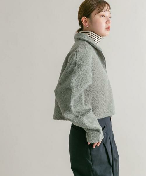 KBF / ケービーエフ その他トップス | ハーフZIPカーブスリーブプルオーバー | 詳細3