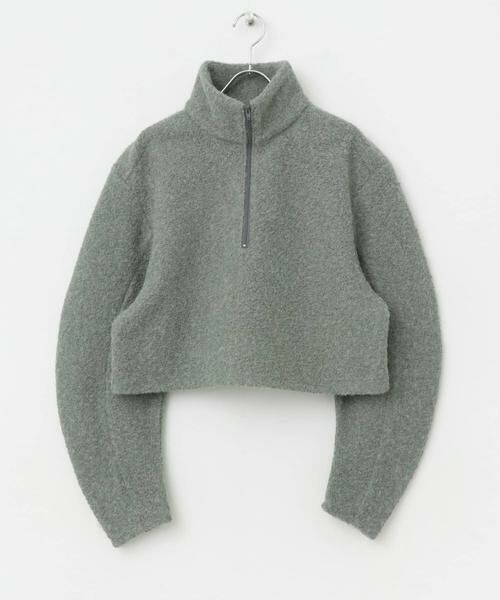 KBF / ケービーエフ その他トップス | ハーフZIPカーブスリーブプルオーバー | 詳細7