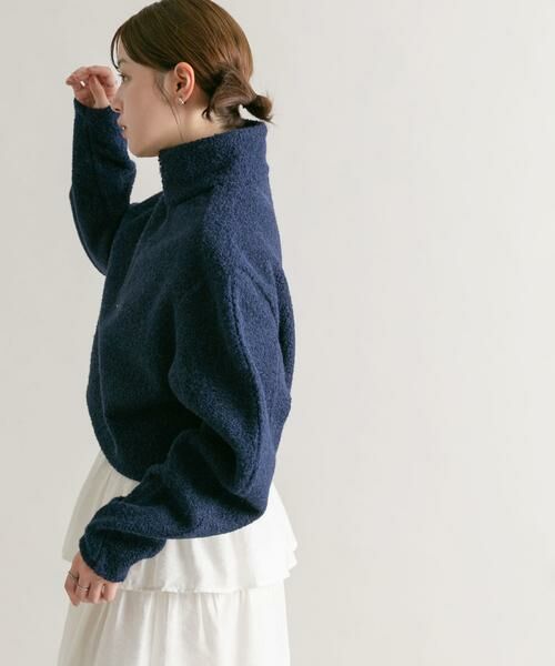 KBF / ケービーエフ その他トップス | ハーフZIPカーブスリーブプルオーバー | 詳細11