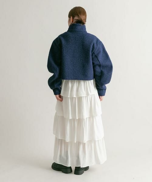 KBF / ケービーエフ その他トップス | ハーフZIPカーブスリーブプルオーバー | 詳細15