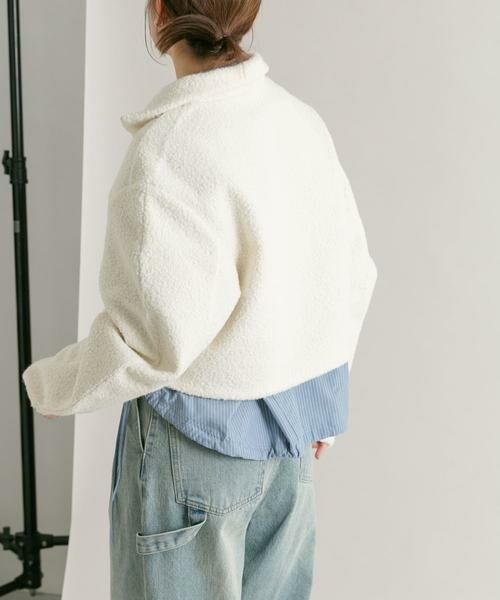KBF / ケービーエフ その他トップス | ハーフZIPカーブスリーブプルオーバー | 詳細23