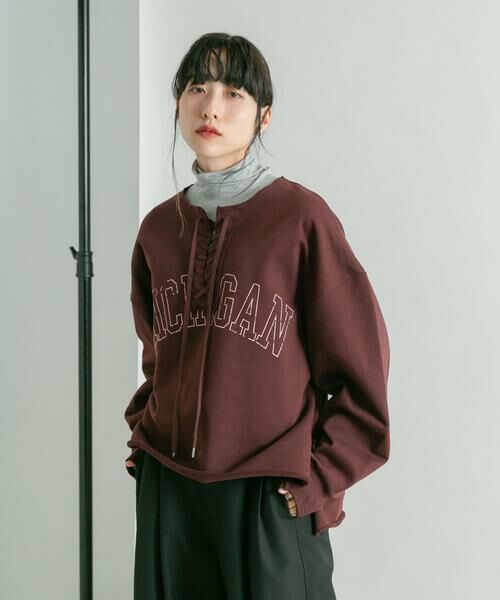 KBF / ケービーエフ スウェット | レースアップロゴスウェット | 詳細2