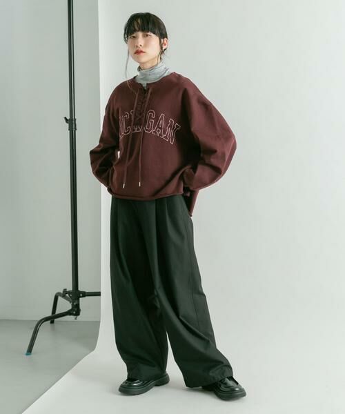 KBF / ケービーエフ スウェット | レースアップロゴスウェット | 詳細5