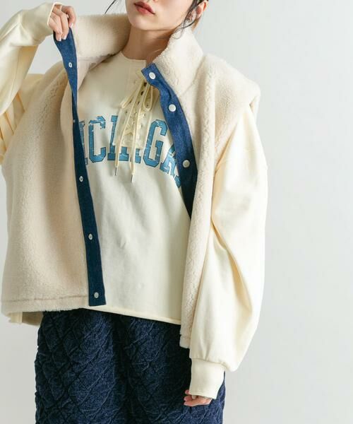 KBF / ケービーエフ スウェット | レースアップロゴスウェット | 詳細14