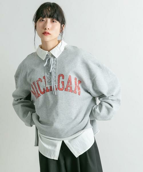 KBF / ケービーエフ スウェット | レースアップロゴスウェット | 詳細22