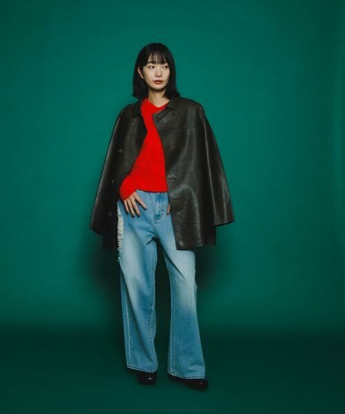 KBF / ケービーエフ ニット・セーター | Vネックフォルムニット | 詳細12