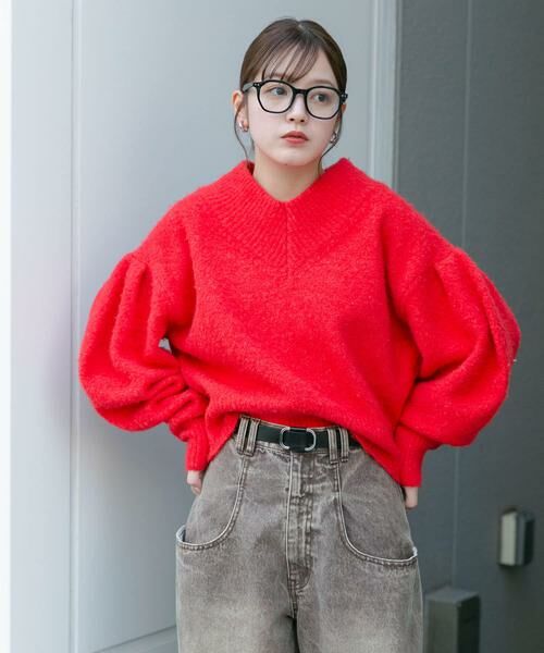 KBF / ケービーエフ ニット・セーター | Vネックフォルムニット | 詳細2