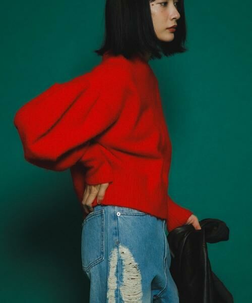 KBF / ケービーエフ ニット・セーター | Vネックフォルムニット | 詳細8