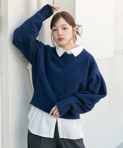 KBF / ケービーエフ ニット・セーター | Vネックフォルムニット | 詳細17