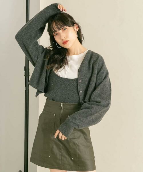 KBF / ケービーエフ カーディガン・ボレロ | マルチビスチェSETカーディガン | 詳細26