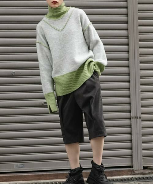 KBF / ケービーエフ ニット・セーター | リバーシブルタートルニット | 詳細4