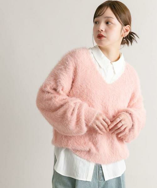 KBF / ケービーエフ ニット・セーター | シャギーVネックニット | 詳細19