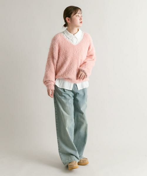 KBF / ケービーエフ ニット・セーター | シャギーVネックニット | 詳細21