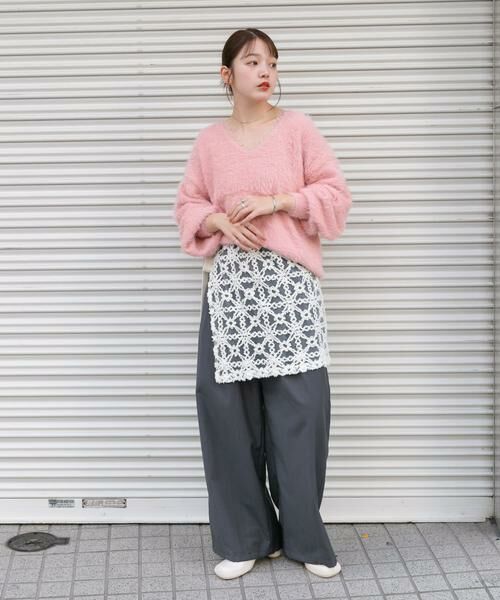 KBF / ケービーエフ ニット・セーター | シャギーVネックニット | 詳細13