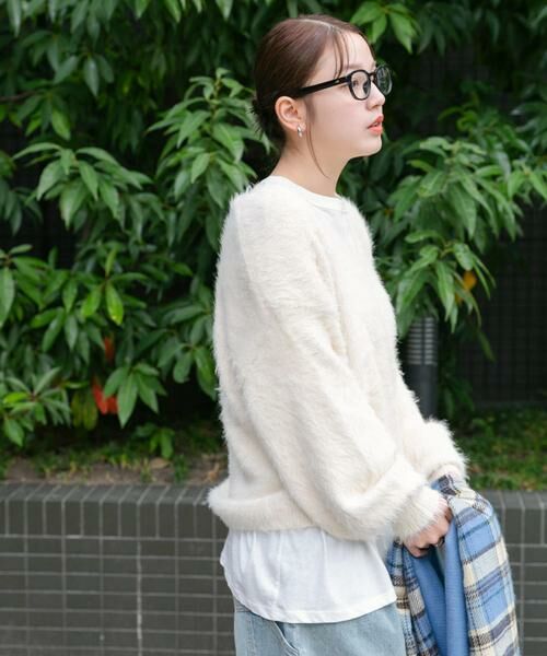 KBF / ケービーエフ ニット・セーター | シャギーVネックニット | 詳細27