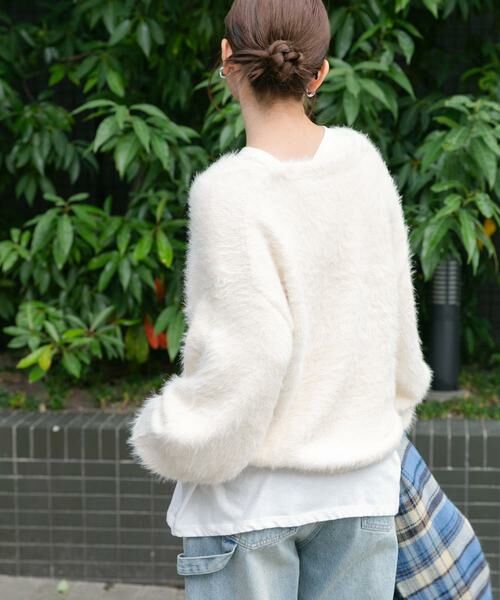 KBF / ケービーエフ ニット・セーター | シャギーVネックニット | 詳細29