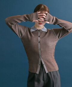 KBF / ケービーエフ ニット・セーター | バイカラーポロRIBニット