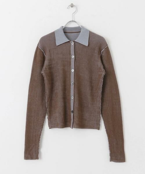 KBF / ケービーエフ ニット・セーター | バイカラーポロRIBニット | 詳細14