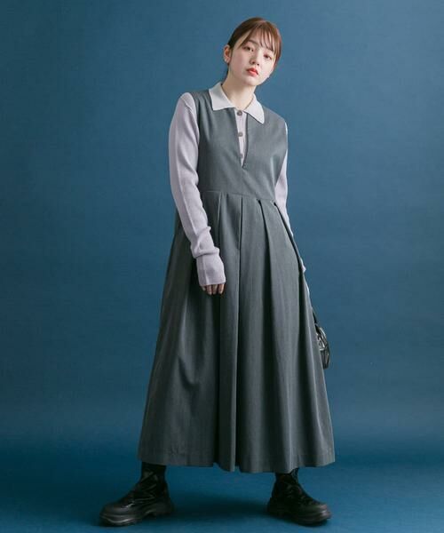 KBF / ケービーエフ ニット・セーター | バイカラーポロRIBニット | 詳細18