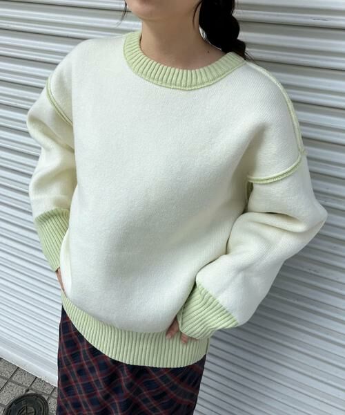 KBF / ケービーエフ ニット・セーター | SACHIPOWDERリバーシブルニット | 詳細9