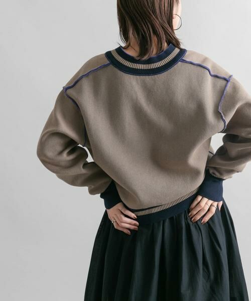 KBF / ケービーエフ ニット・セーター | 『2サイズ展開』リバーシブルVネックニット | 詳細11