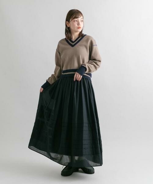 KBF / ケービーエフ ニット・セーター | 『2サイズ展開』リバーシブルVネックニット | 詳細14