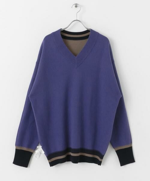 KBF / ケービーエフ ニット・セーター | 『2サイズ展開』リバーシブルVネックニット | 詳細18