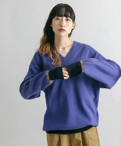 KBF / ケービーエフ ニット・セーター | 『2サイズ展開』リバーシブルVネックニット | 詳細3