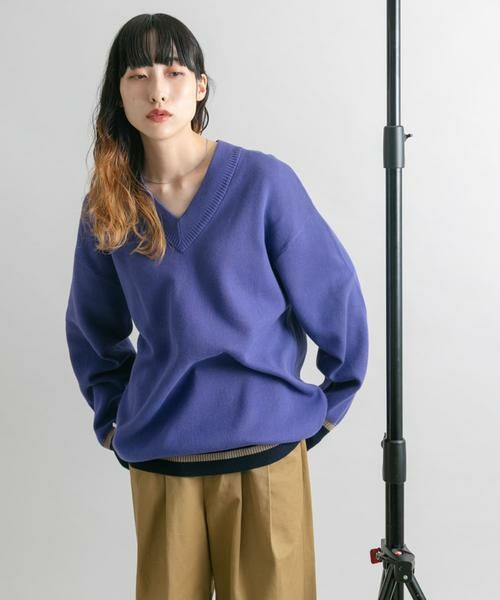 KBF / ケービーエフ ニット・セーター | 『2サイズ展開』リバーシブルVネックニット | 詳細4