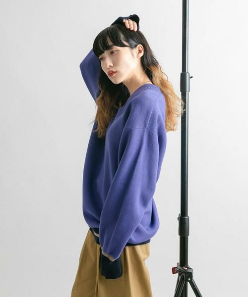 KBF / ケービーエフ ニット・セーター | 『2サイズ展開』リバーシブルVネックニット | 詳細5