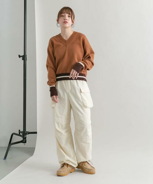 KBF / ケービーエフ ニット・セーター | 『2サイズ展開』リバーシブルVネックニット | 詳細28