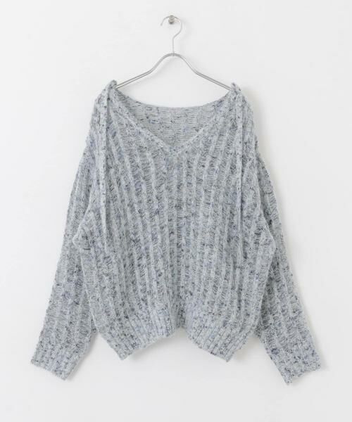 KBF / ケービーエフ ニット・セーター | 2WAYネップメッシュニット | 詳細14