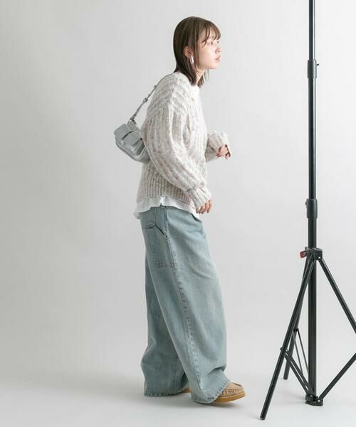 KBF / ケービーエフ ニット・セーター | 2WAYネップメッシュニット | 詳細20