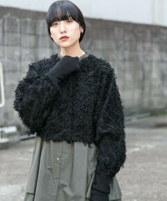 KBF / ケービーエフ カーディガン・ボレロ | 2WAYフリンジカーディガン