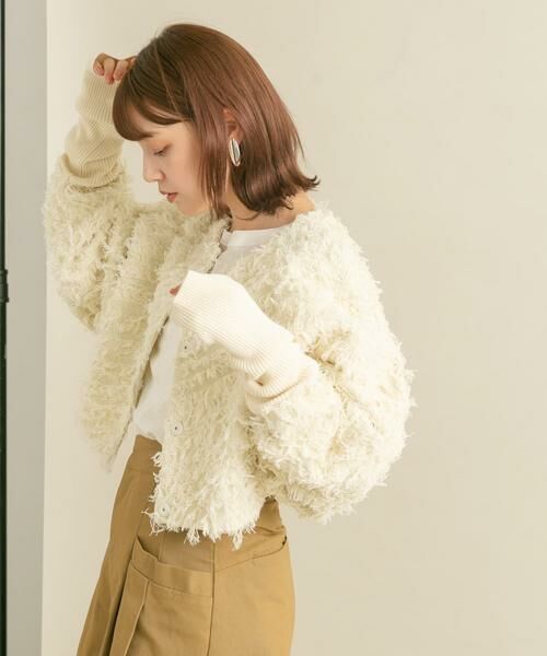 KBF / ケービーエフ カーディガン・ボレロ | 2WAYフリンジカーディガン | 詳細24