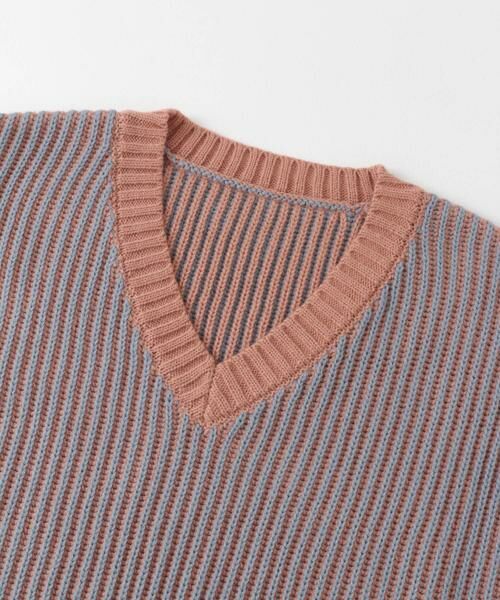 KBF / ケービーエフ ニット・セーター | バイカラーRIBオーバーニット | 詳細15