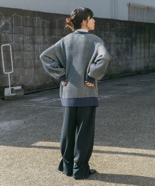 KBF / ケービーエフ ニット・セーター | バイカラーRIBオーバーニット | 詳細19