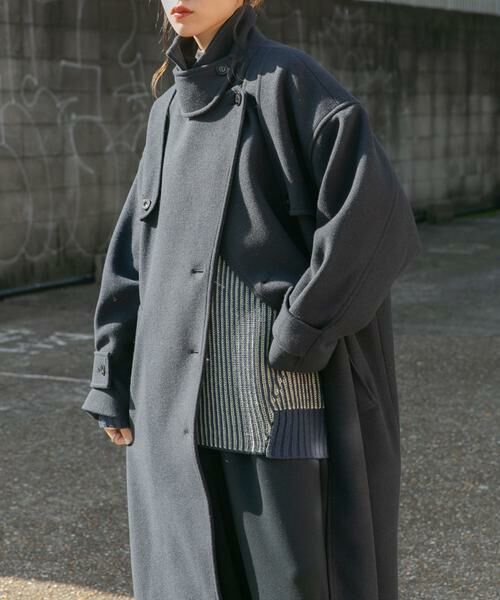 KBF / ケービーエフ ニット・セーター | バイカラーRIBオーバーニット | 詳細20