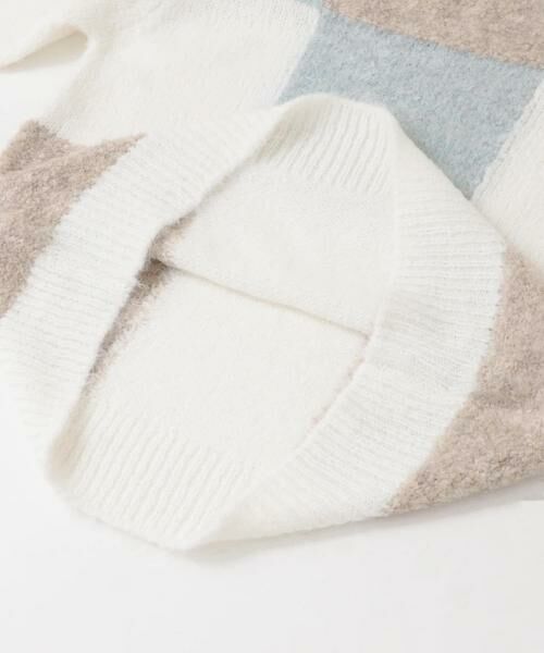 KBF / ケービーエフ ニット・セーター | ブロックチェックニット | 詳細16