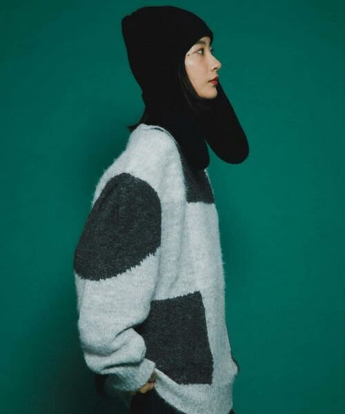 KBF / ケービーエフ ニット・セーター | ブロックチェックニット | 詳細26