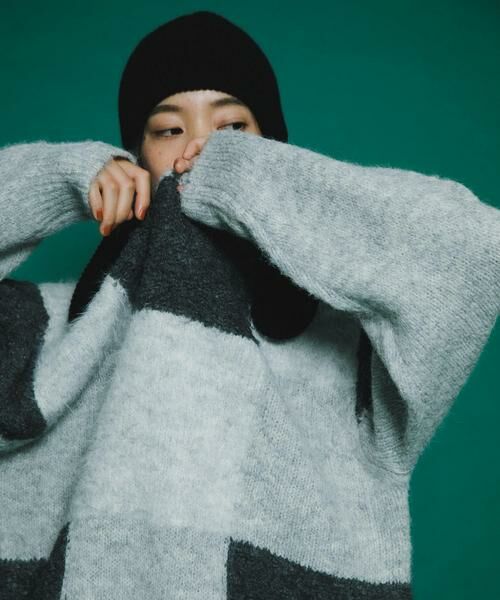 KBF / ケービーエフ ニット・セーター | ブロックチェックニット | 詳細27