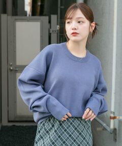 KBF / ケービーエフ ニット・セーター | フラットパターンクルーネックニット