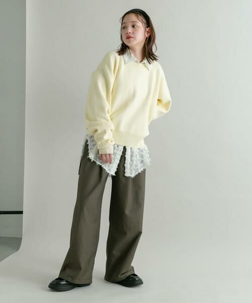 KBF / ケービーエフ ニット・セーター | フラットパターンクルーネックニット | 詳細11