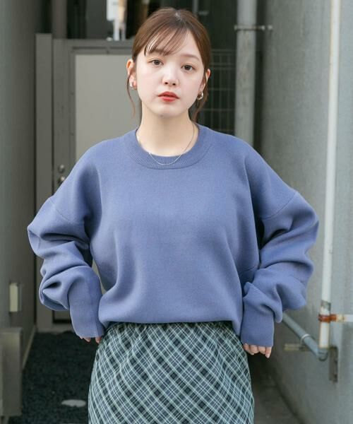 KBF / ケービーエフ ニット・セーター | フラットパターンクルーネックニット | 詳細15